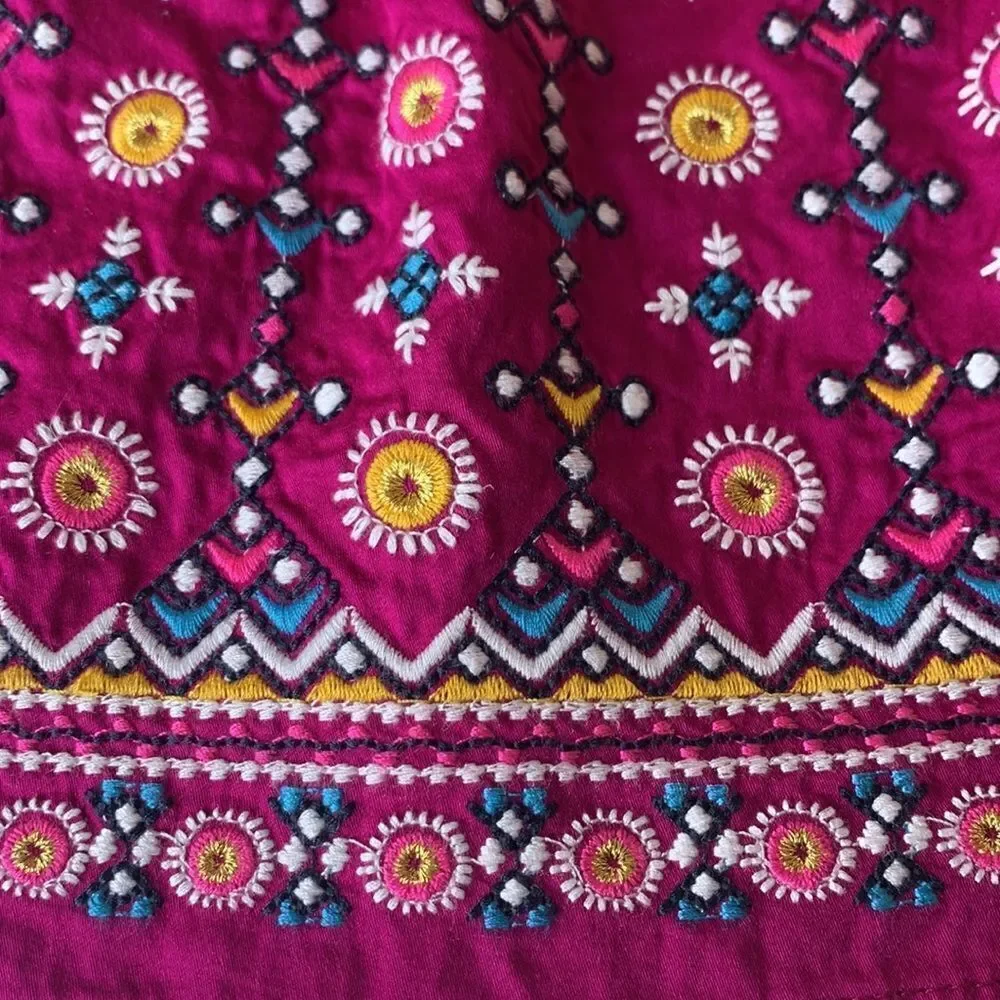 OshKosh Girls Boho Embroidered Dress Size 12 Months